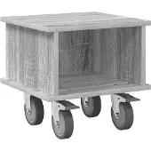 vidaXL TV-Ständer 37 x 35 x 35 cm Graues Sonoma Holzwerkstoff