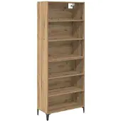 vidaXL Highboard Artisan-Eiche 69,5 x 34 x 180 cm Holzwerkstoff