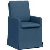 vidaXL Esszimmerstühle 2 stk. Stoff Blau 57 x 67 x 98 cm