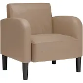 vidaXL Sessel mit Armlehnen Cappuccino-Braun 54 cm Kunstleder
