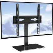 Vevor TV Ständer mit Rollen Universal 615–670 mm Höhenverstellbar, 75 x 75 mm, 400 x 400 mmm 41 kg Belastbar Bodenständer Standfuß Mobil Wagen Fernsehständer, Stabile Halterung Fernsehtisch