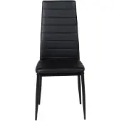 Ebuy24 Stuhl Slim Schwarz 2er-Pack