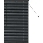 vidaXL Balkenjalousien Schwarz 130 x 70 cm Aluminium
