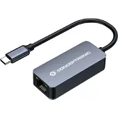 Conceptronic ABBY12GC, Kabelgebunden, USB Typ-C, Ethernet, 2500 Mbit/s, Grau
