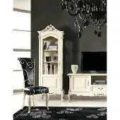 AEA Klassische Wohnwand Set Vitrine rtv Sideboard Vitrinen Schrank Schränke 3tlg.