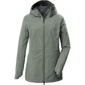 Killtec Funktionsjacke "KOS 83 WMN JCKT", Damen, Gr. 38, grün, Obermaterial: 100% Polyester, Jacken Funktionsjacke, Wind- und wasserdichte Damenjacke mit regulierbarer Passform