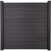 MR-Zaun Terra Steckzaun Quadratisch BPC, Anthrazitgrau