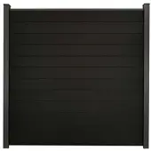 MR-Zaun Terra Steckzaun Quadratisch BPC, Schwarz co-ex.