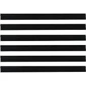 vidaXL Selbstklebende Türbürstendichtungen 6 stk. Schwarz 100 cm