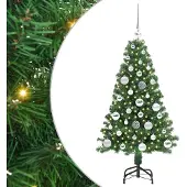 vidaXL Künstlicher Weihnachtsbaum mit 150 LEDs mit Ständer Grün 120 cm