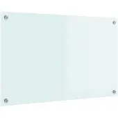 vidaXL Küchenrückwand Milch 80 x 50 cm Gehärtetes Glas