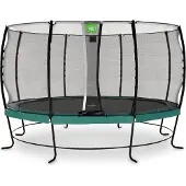 Exit Lotus Classic Trampolin ø427cm, auf Beinen, Rund, Grün