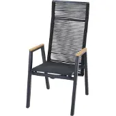 Siena Garden Bologna Dining Move, Rope, Aluminium, Armlehnen aus 100% Teak
