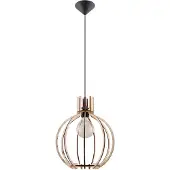 Sollux Hängeleuchte ARANCIA Naturholz 1xE27 15W Holz 100x17x28cm