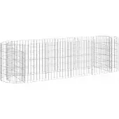 vidaXL Gabionen-Hochbeet Verzinktes Eisen 190x50x50 cm