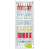 Bomann KSG 7292 weiß Glastürkühlschrank 143cm