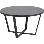 Ebuy24 Amst Couchtisch Marmor print schwarz.