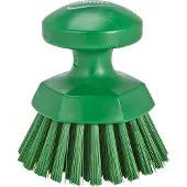 Vikan Hygiene 3885-2 runde Arbeitsbürste grün, harte Fasern, ø110mm