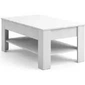 Vicco Couchtisch Milan Weiß 92.2 x 65 cm, Model 28910
