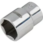Ks Tools EDELSTAHL 1/2' 6kant-Stecknuss, 22mm ( 964.1222 )