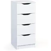 Ebuy24 Wung Kommode 4 Schubladen, weiss .