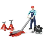 BRUDER Figur - bworld - Mekaniker m. Zubehör - 62100 - - One Size - Spielzeugfiguren