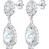 Elli Ohrringe Ohrhänger Kristalle Zirkonia 925 Silber Elli Premium Weiß