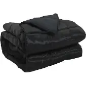 vidaXL Ganzjahresbettdecke 155 x 200 cm 300 g/m² Schwarz