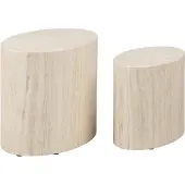 Ebuy24 Mice Couchtisch Satz von 2 Stück beige.