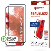 Displex Bildschirmschutzfolie Real Glass Full Cover für das Samsung Galaxy S22