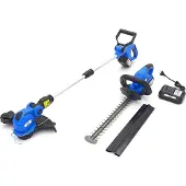 HBM 20V- 4,0Ah Heckenschere und Rasentrimmer-Set inklusive 2 Akkus