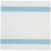 Feiler Handtücher Exclusiv mit Chenillebordüre Seiftuch 30x30 cm | ciel - blau