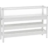 Mendler Hochbeet MCW-P96, Gemüse-/Pflanzbeet Blumenkasten Pflanzkübel Aluminium transparent 82x120x30cm weiß