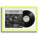 K-Möbel Schallplatten Rahmen Grün 40x60cm mit Weißem Passepartout für Vinyl & Cover