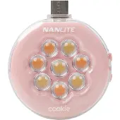 Nanlite Cookie LED Mini-Licht (korallenrosa)