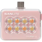 Nanlite Cookie-S LED-Minileuchte (Korallenrosa)