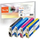 Peach PI200-908, Hohe (XL-) Ausbeute, Schwarz, Cyan, Magenta, Gelb, 19 ml, 15 ml, 4 Stück(e), Multipack