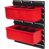 Qbrick System Container Set Nr. 5 Werkstattwand 39 x 35 cm mit 2 Behältern für ONE 200 Basic / Profi / Technik und ONE Organizer XL
