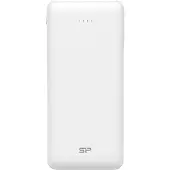 Silicon Power Powerbank mit 20000 mAh Kapazität für Smartphones und Tablets, Weiß