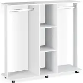 Vicco Kleiderschrank Robbie Weiß 130 x 120 cm, Model 34419