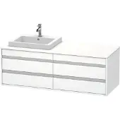 Duravit Waschtischunterschrank Ketho 140x55x49,6cm, f EWT, 4 La, B li, we ma