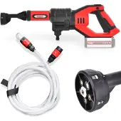 HECHT 3025 Akku Hochdruckreiniger | 20 V 2 Ah | 22 bar | 180 l/h | 5 Sprühmodis | 4 m Schlauch