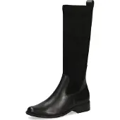 Caprice Damen Stiefel Stretch-Schaft Langschaft Leder Materialmix 9-25502-29, Größe:38 EU, Farbe:Schwarz