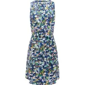 Ragwear Strandkleid "Strandkleid Isalie Print", Damen, Gr. XL, N-Gr, blau (night blau), Obermaterial: 100% Viskose CV., Kleider Strandkleid
