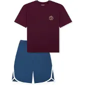 Schiesser Pyjama Nightwear in pflaume | Gr.: 140