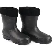 Demar Herren Regenstiefel Gummistiefel Gartenstiefel Gefüttert Leicht Schwarz 40