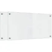 vidaXL Küchenrückwand 2 pcs Transparent 80 x 40 cm Gehärtetes Glas