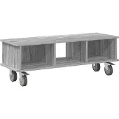 vidaXL TV-Ständer 100 x 35 x 35 cm Graues Sonoma Holzwerkstoff