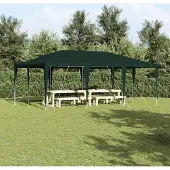 vidaXL Party-Zelt Grün 6x4 m PE, Pavillons & Partyzelte DesignMöbel Neu