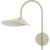 Ferm Living Arum Wandlampe kaschmir-beige schwenkbar 26 cm - , dimmbar, Beige, für Wohnzimmer, Aluminium, Skandinavisch